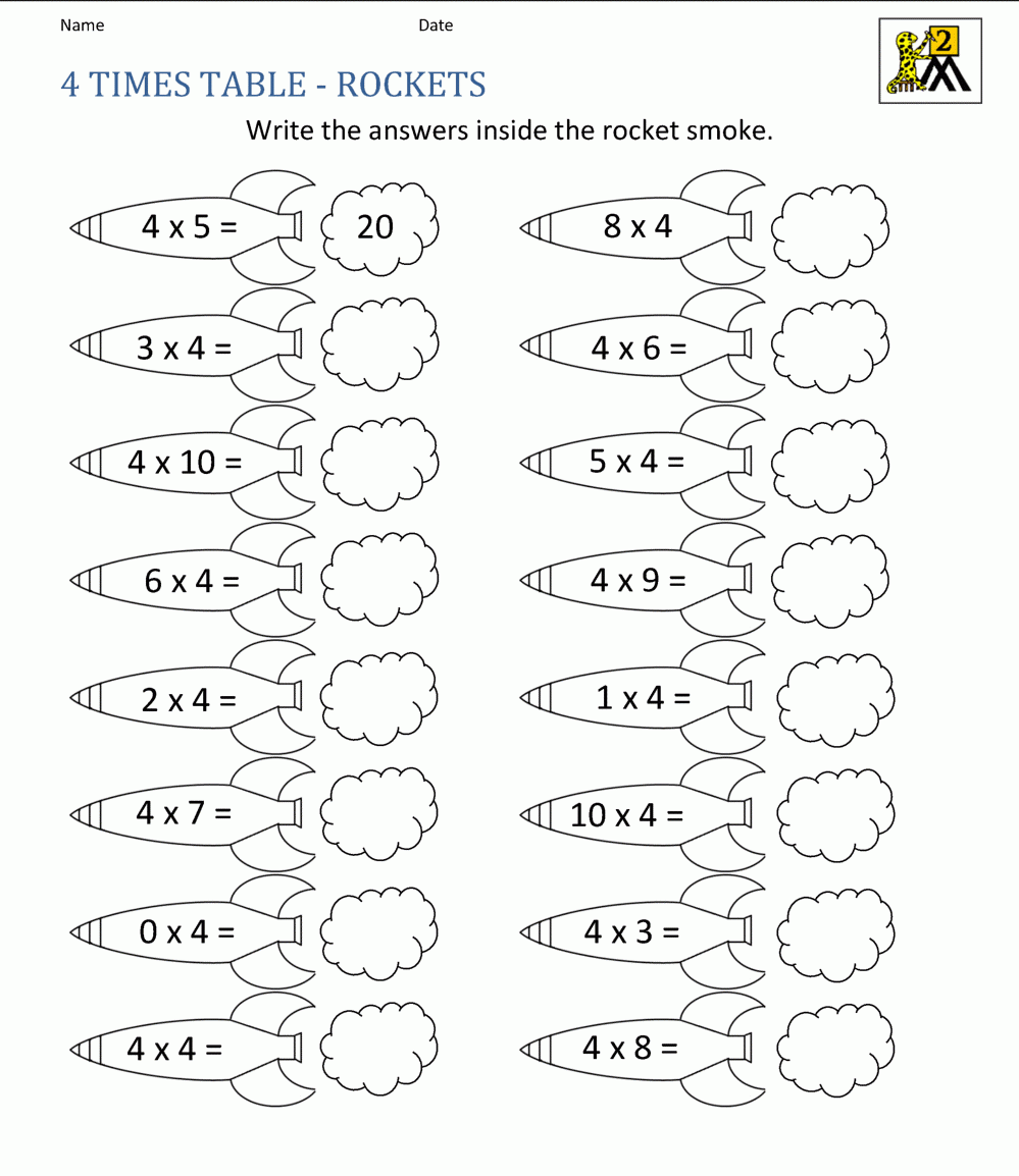 Multiplication Table Chart 1 to 500