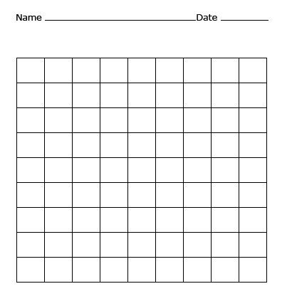 Multiplication Grid Chart 9x9 | 9x9 Multiplication Table